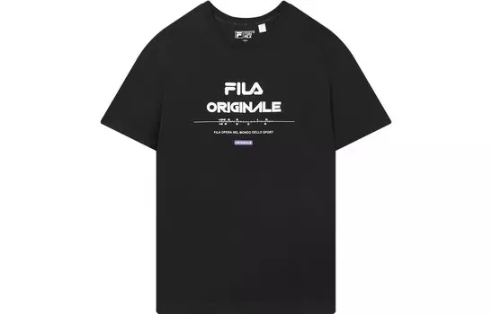 Футболка мужская, цвет черный как смоль Fila, черный