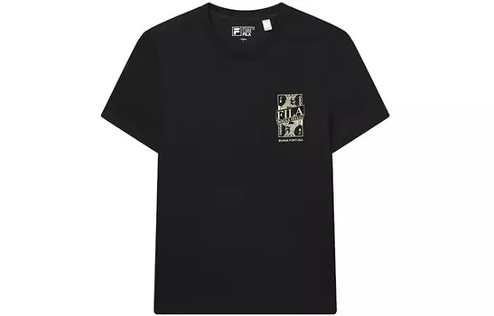 Футболка мужская, цвет черный как смоль Fila, черный