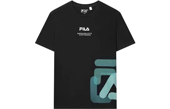 Футболка мужская, цвет черный как смоль Fila, черный