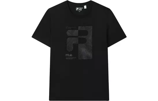 Футболка мужская, цвет черный как смоль Fila, черный