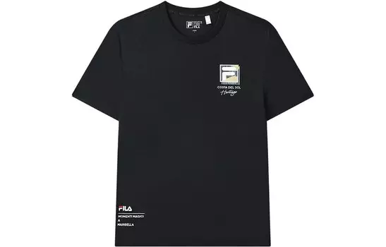 Футболка мужская, цвет черный как смоль Fila, черный