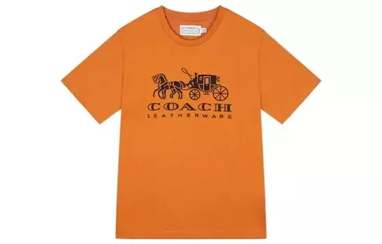 Футболка мужская цвета папайи Coach, цвет Papaya color