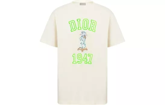 Футболка мужская цвета слоновой кости Dior, белый