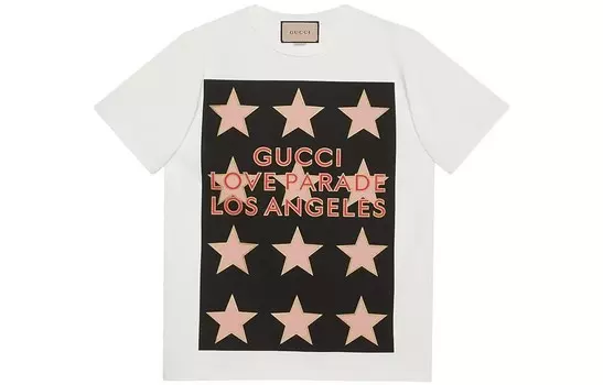 Футболка мужская цвета слоновой кости Gucci, слоновая кость
