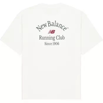 Футболка мужская цвета слоновой кости New Balance, белый