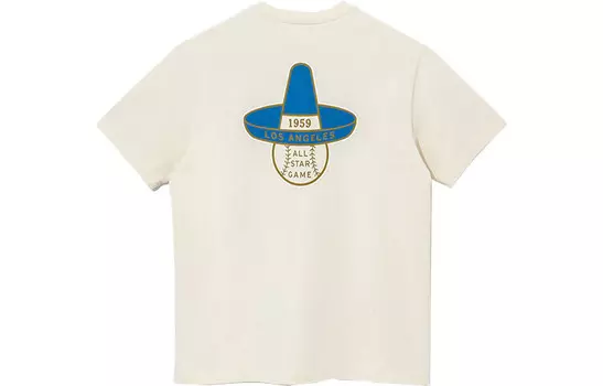 Футболка мужская цвета слоновой кости New Era, белый