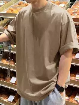 Футболка мужская Dazy с заниженными плечами, хаки