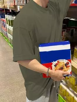 Футболка мужская Dazy с заниженными плечами, зеленый