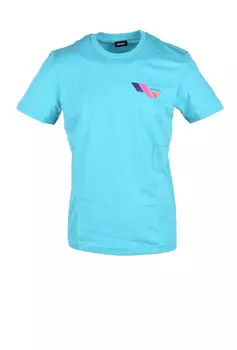 Футболка мужская Diesel однотонная, голубой