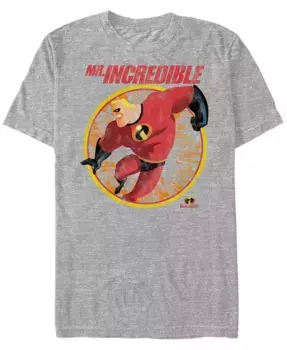 Футболка мужская Disney Pixar The Incredibles Strong Pose с коротким рукавом Fifth Sun, серый