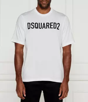 Футболка мужская Dsquared2 с надписью, белый