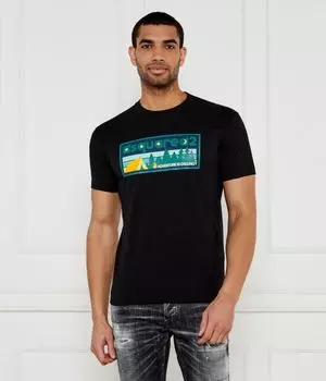 Футболка мужская Dsquared2 с рисунком, черный