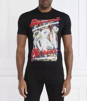Футболка мужская Dsquared2 x rocco, черный