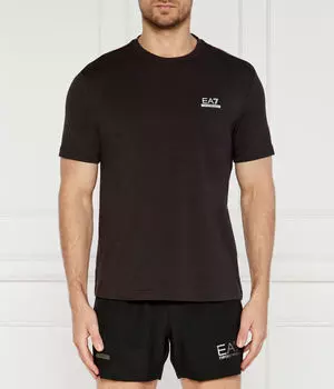 Футболка мужская Ea7 Regular Fit с коротким рукавом, черный