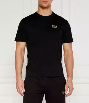 Футболка мужская Ea7 Regular Fit с логотипом, черный