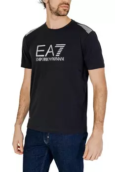 Футболка мужская EA7 с принтом, черный