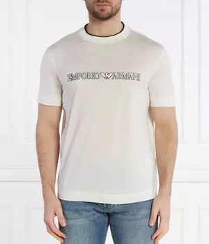 Футболка мужская Emporio Armani из лиоцелла, бежевый