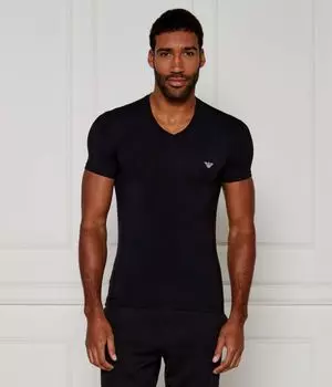 Футболка мужская Emporio Armani однотонная, черный