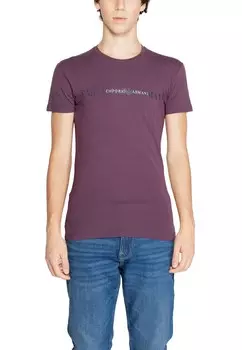 Футболка мужская Emporio Armani underwear хлопковая, фиолетовый