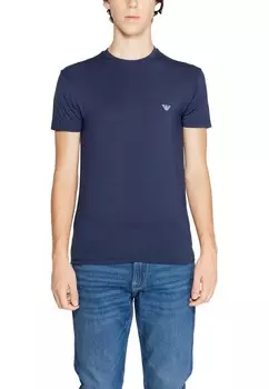 Футболка мужская Emporio Armani underwear облегающего кроя, синий
