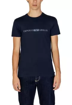 Футболка мужская Emporio Armani underwear с принтом, синий