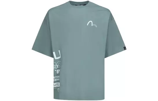 Футболка мужская Evisu, синий/серый