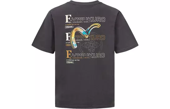 Футболка мужская Evisu, темно-серый