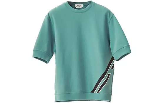 Футболка мужская фарфорово-синяя Hermes, голубой