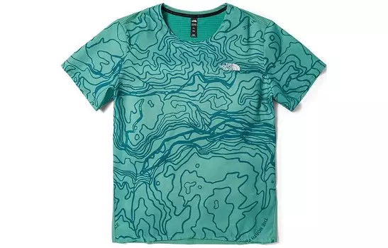 Футболка мужская фарфорово-зеленая The North Face, зеленый
