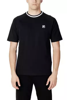 Футболка мужская Fila с окантовкой горловины, черный