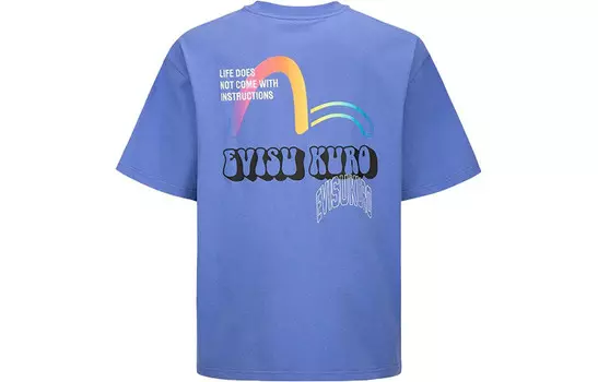 Футболка мужская фиолетовая Evisu, фиолетовый