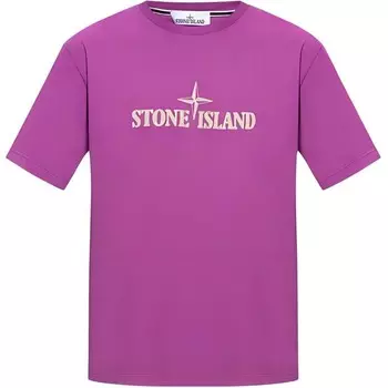Футболка мужская фиолетовая Stone Island, фиолетовый