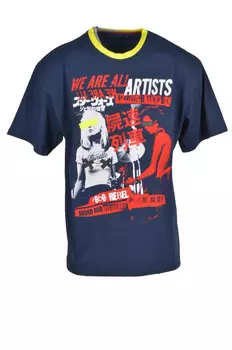 Футболка мужская FRANKIE MORELLO с принтом, синий