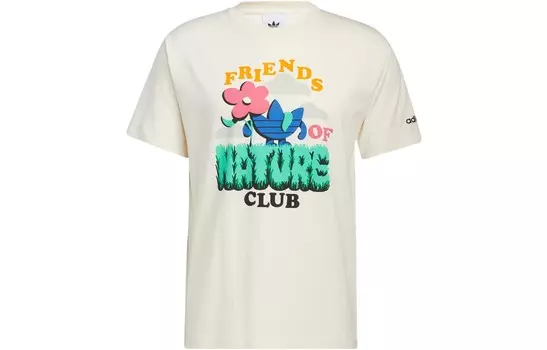 Футболка мужская Friends Of Nature Club Off White Adidas Originals, кремовый