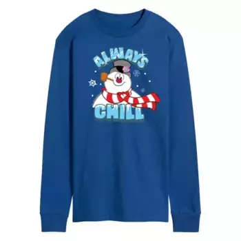 Футболка мужская Frosty The Snowman Always Chill с длинным рукавом Licensed Character, синий