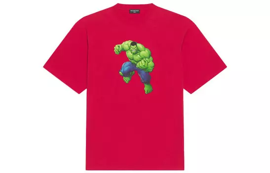 Футболка мужская фуксия Balenciaga, фуксия