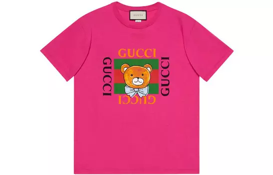 Футболка мужская фуксия Gucci, фуксия