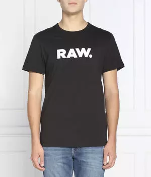 Футболка мужская G-Star Raw с надписью, черный