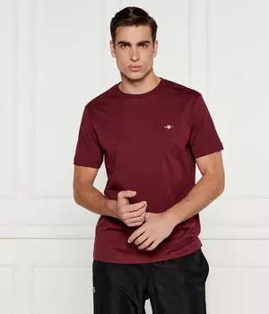 Футболка мужская Gant базовая, бургундия
