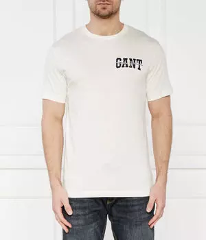 Футболка мужская Gant хлопковая, экрю
