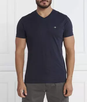Футболка мужская Gant с V-образным вырезом, синий