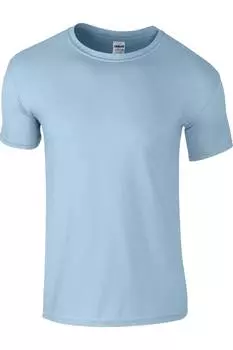 Футболка мужская Gildan Soft-Style с коротким рукавом, светло-голубой