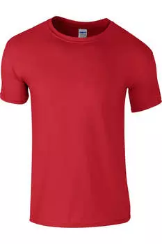 Футболка мужская Gildan Soft-Style с коротким рукавом, красный