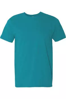 Футболка мужская Gildan Soft-Style с коротким рукавом, цвет tropical blue