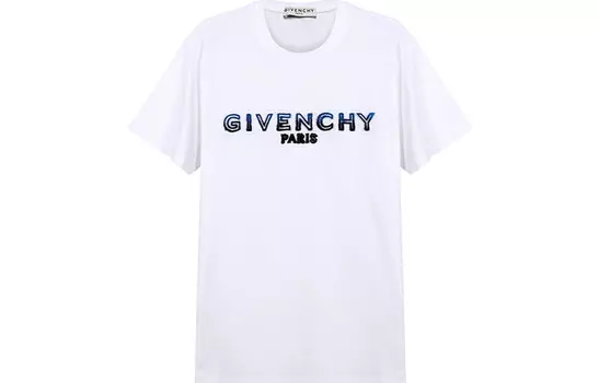 Футболка мужская Givenchy, белый/синий
