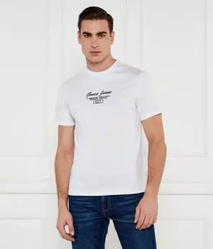 Футболка мужская Guess Jeans из органического хлопка, белый