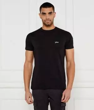 Футболка мужская Guess Jeans облегающего кроя однотонная, черный