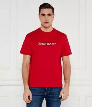 Футболка мужская Guess Jeans Regular Fit, красный