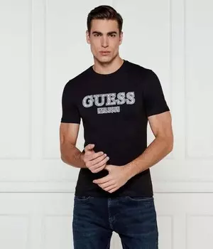 Футболка мужская Guess Jeans с логотипом, черный