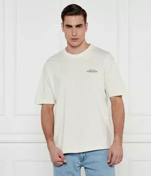 Футболка мужская Guess Jeans с принтом, экрю